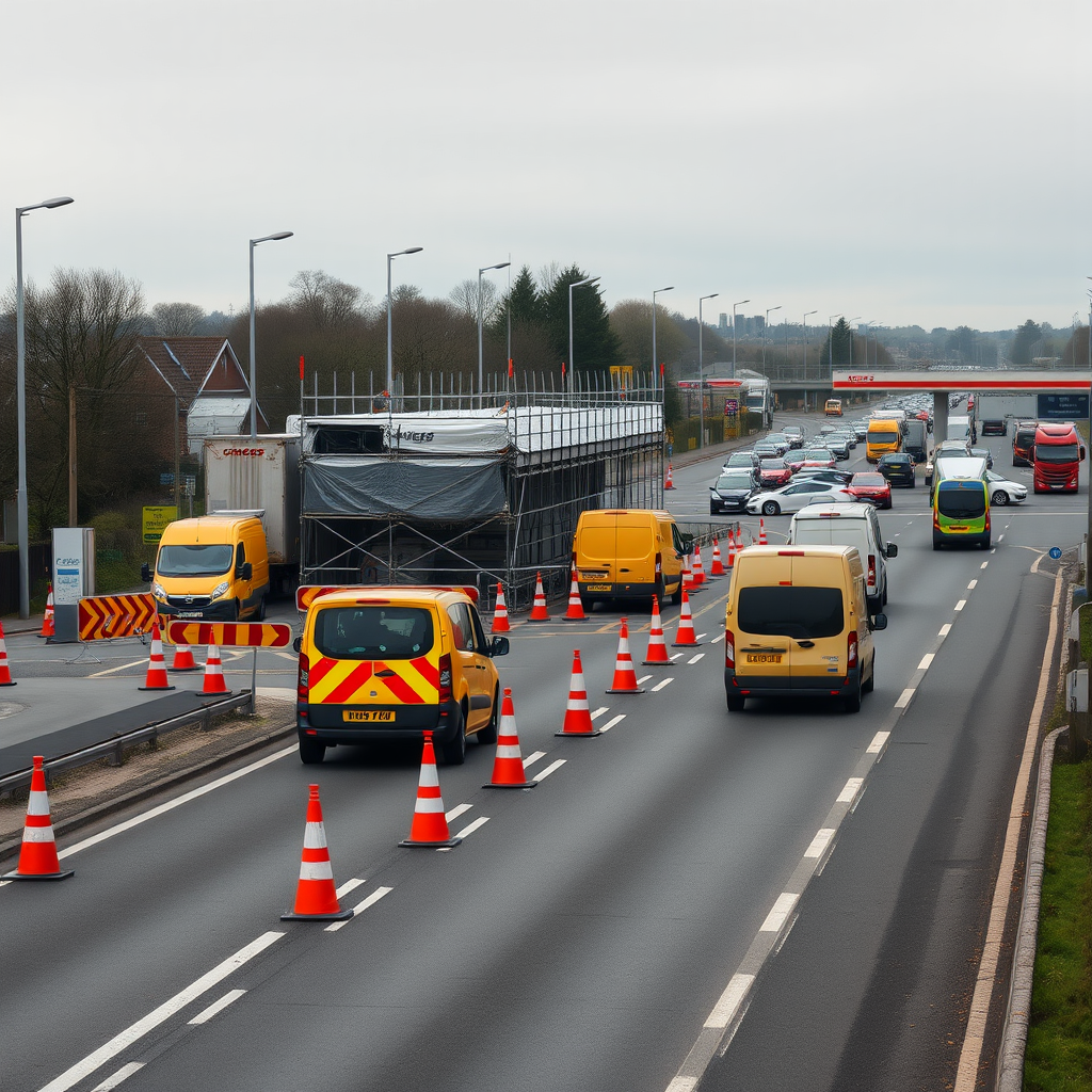 In pictures - construction of new drive-through Greggs continues to cause traffic